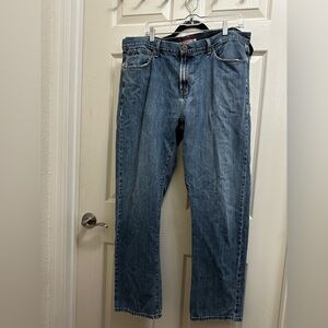 Men's y2k Tommy Hilfiger Blue straight leg Denim Jeans 38x32